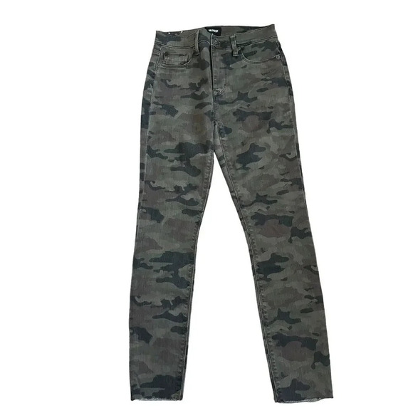 Hudson Womens Barbara Crop Super Skinny Jeans 25 Great Camouflage High Rise NEW - Picture 1 of 10